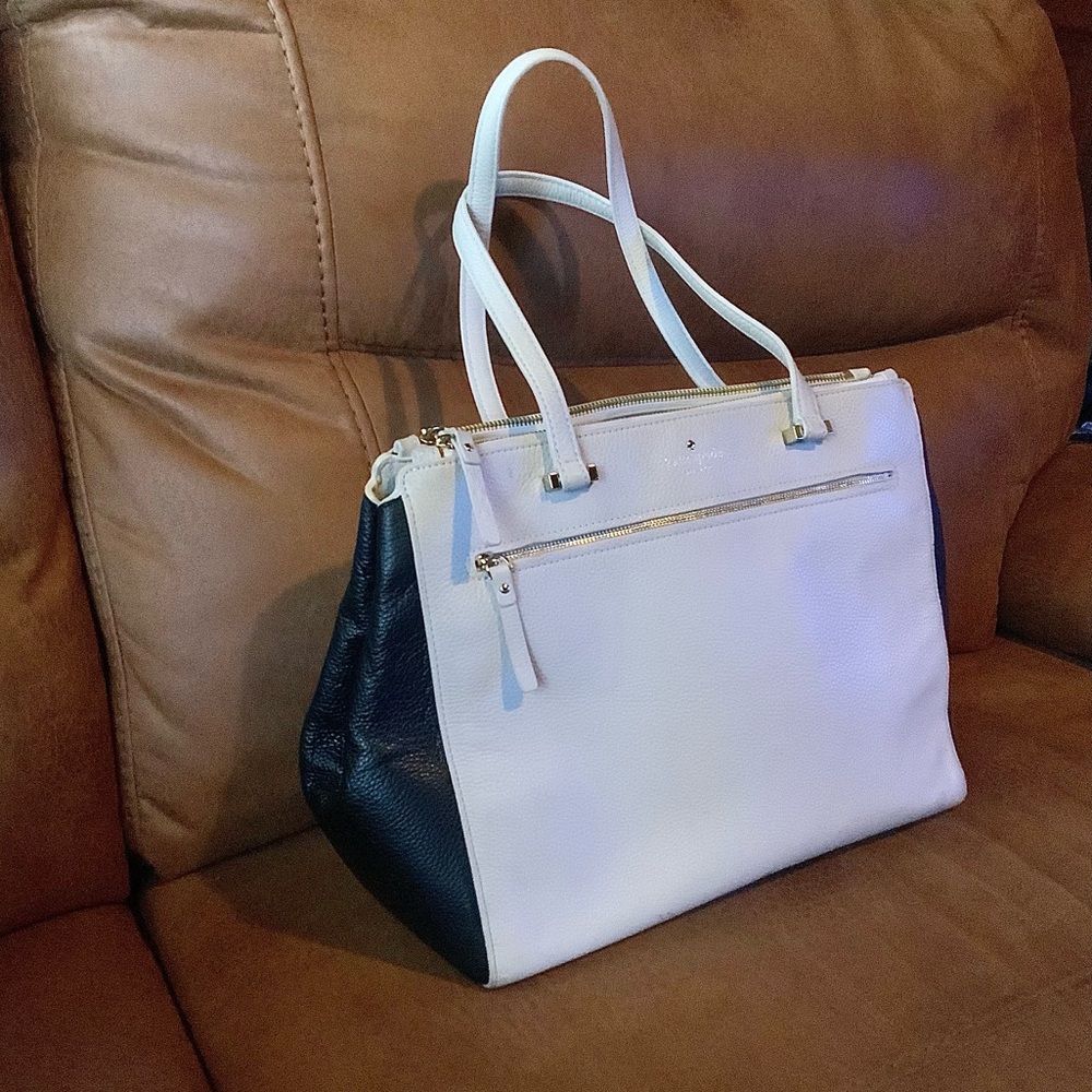 Kate Spate double zipper tote bag / purse